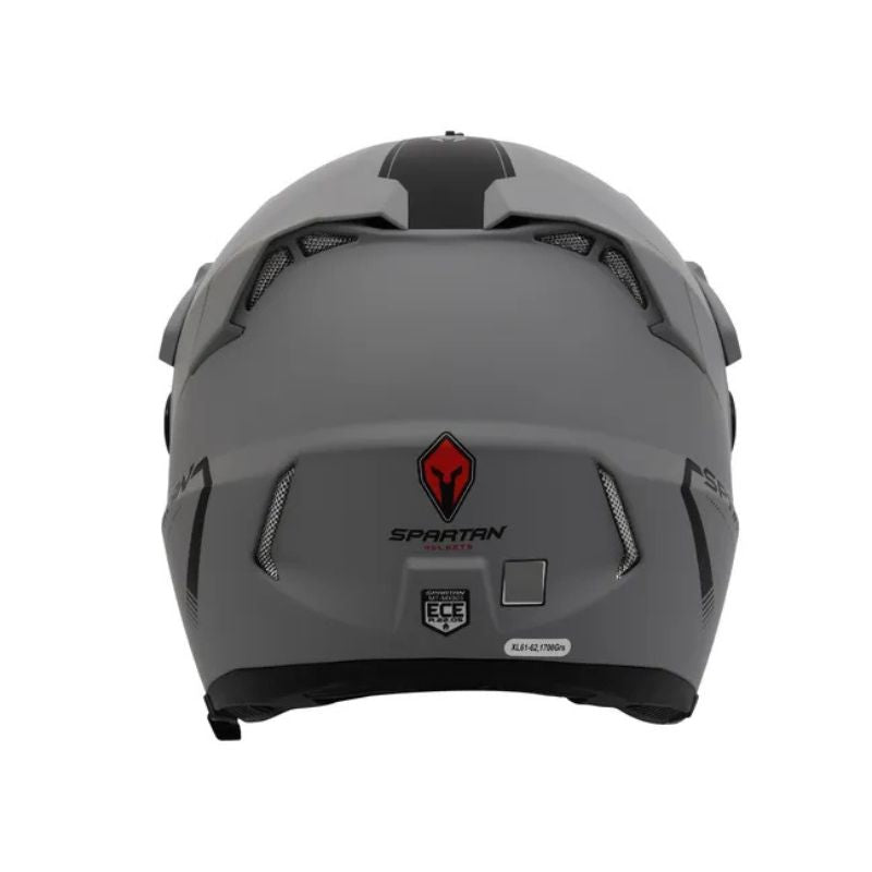 CASCO SPARTAN WOLF DS GRIS NEGRO