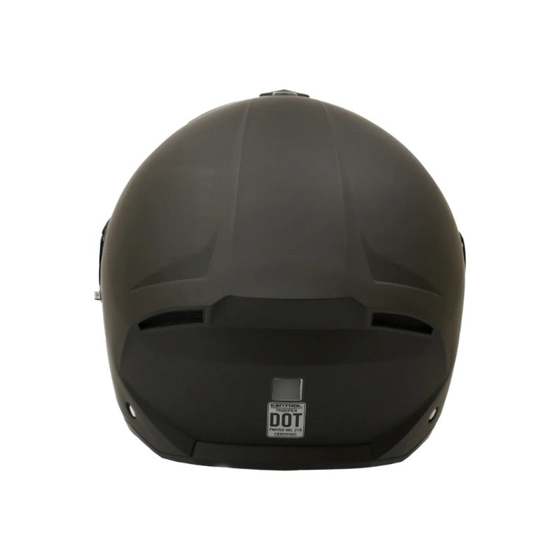 CASCO KONTROL TROOPER SOLID MATE NEGRO