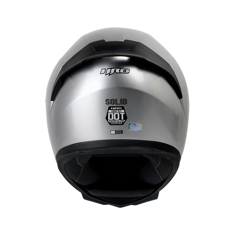 CASCO HRO HRO-511 SOLID GRIS NEGRO VISOR HUMO