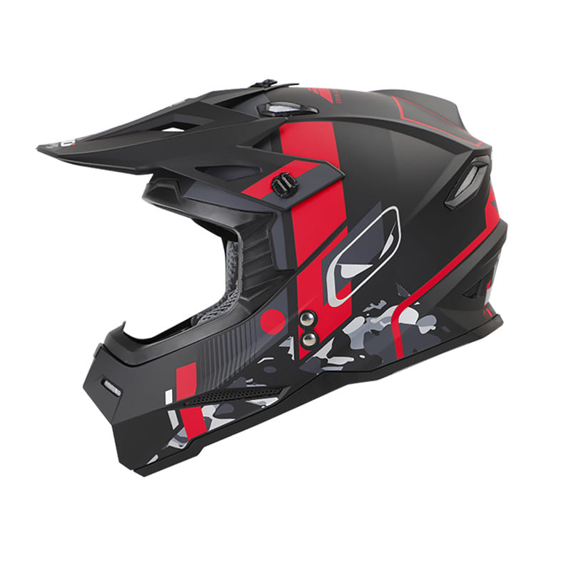 CASCO HRO HRO-MX03 ARM MATE NEGRO 2 ROJO
