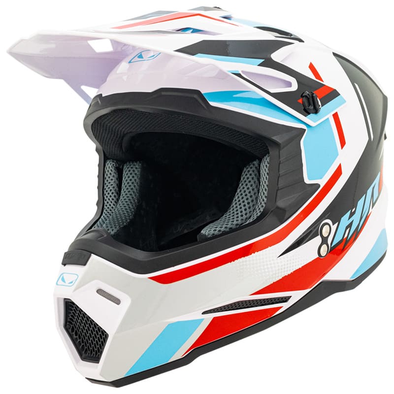 CASCO HRO HRO-MX03 RIFFE BLANCO AZUL