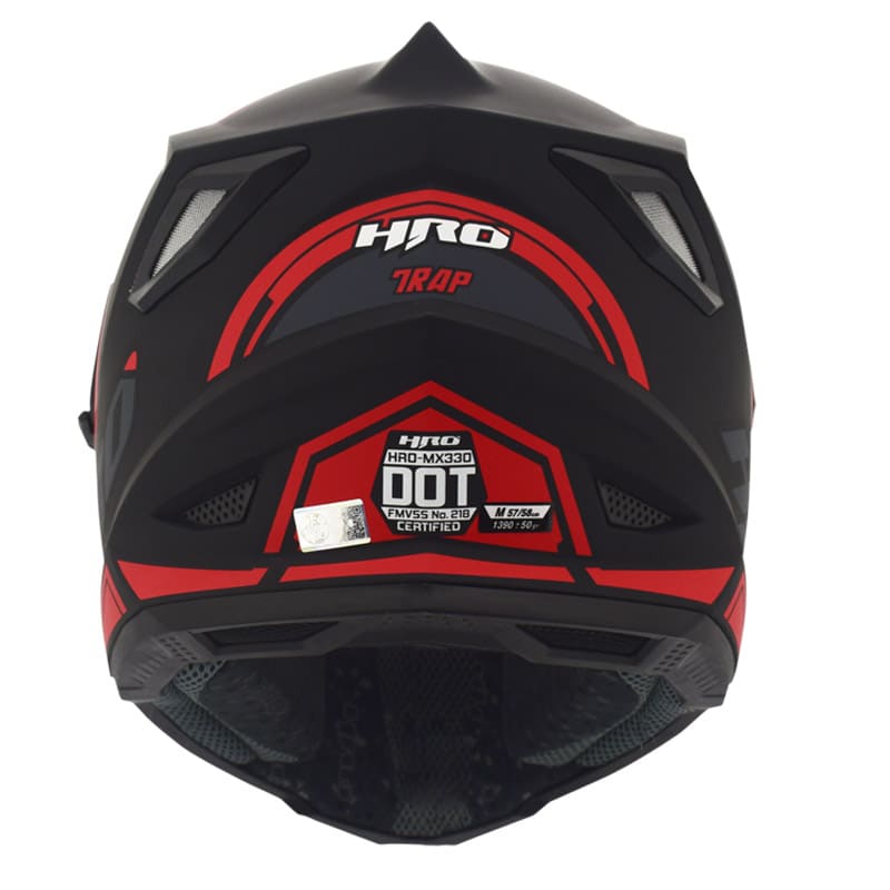 CASCO HRO HRO-MX330DV TRAP MATE NEGRO ROJO