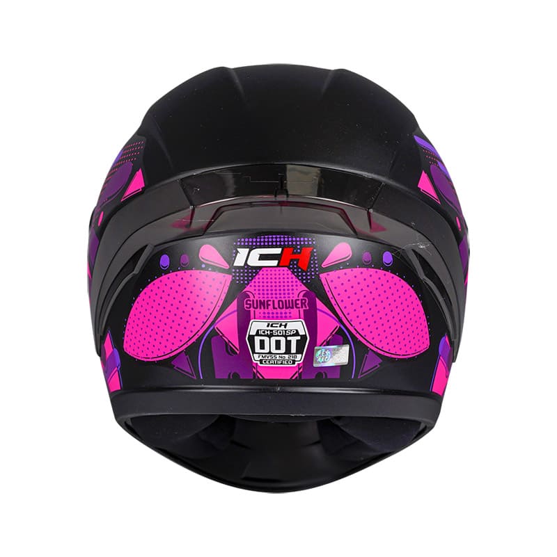 CASCO ICH ICH-501SP SUNFLOWER MATE NEGRO FUCSIA NEON