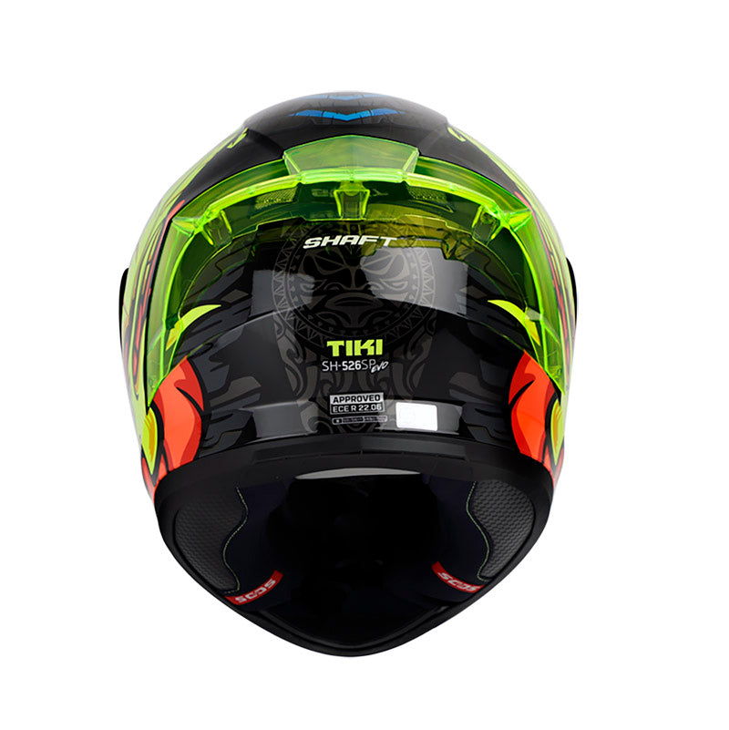 CASCO SHAFT SH-526SP TIKI NEGRO AMARILLO NEON VISOR IRIDIUM