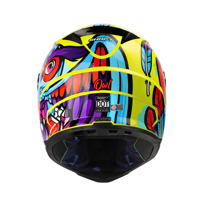 CASCO SHAFT SH-502 OWL AMARILLO NEON NARANJA NEON