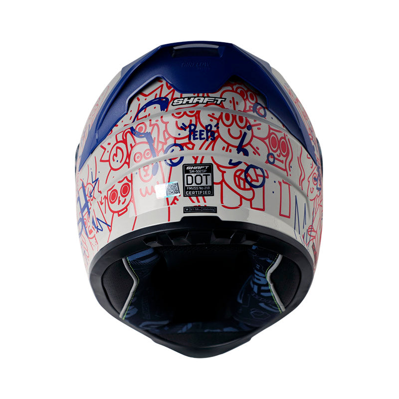 CASCO SHAFT SH-502SP PEEPS GRIS CLARO AZUL VISOR IRIDIUM