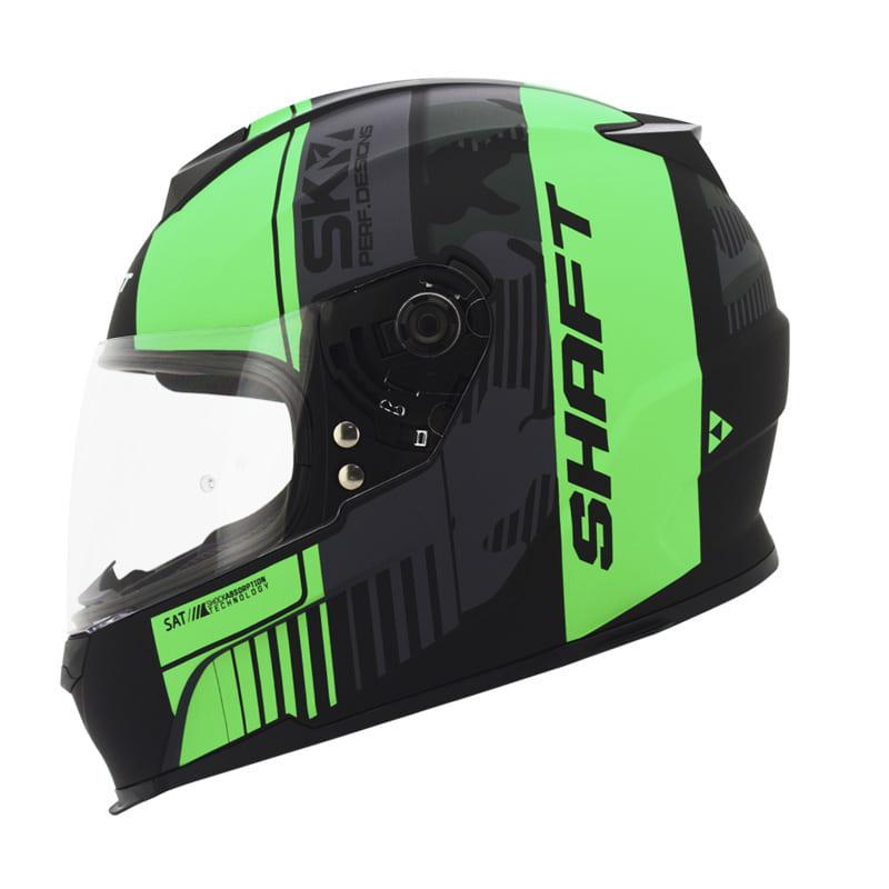 CASCO SHAFT SH-502 ANGLE MATE NEGRO VERDE NEON