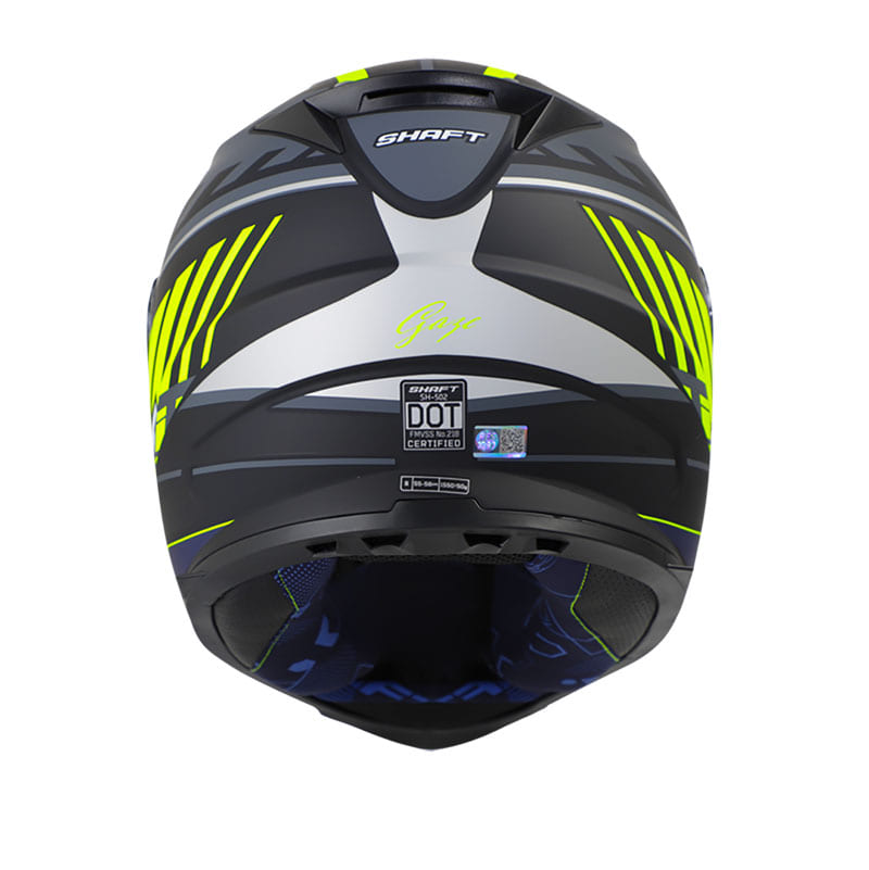 CASCO SHAFT SH-502 GAZE MATE NEGRO AMARILLO NEON