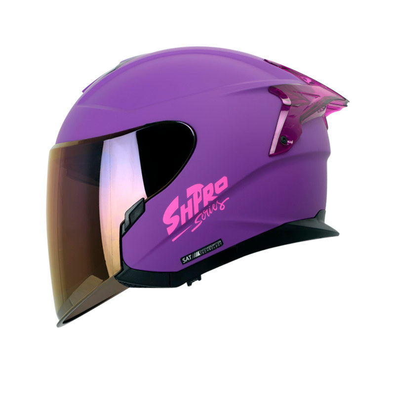 CASCO SHAFT SH-240DV PRO SOLID MATE MORADO FUCSIA VISOR
