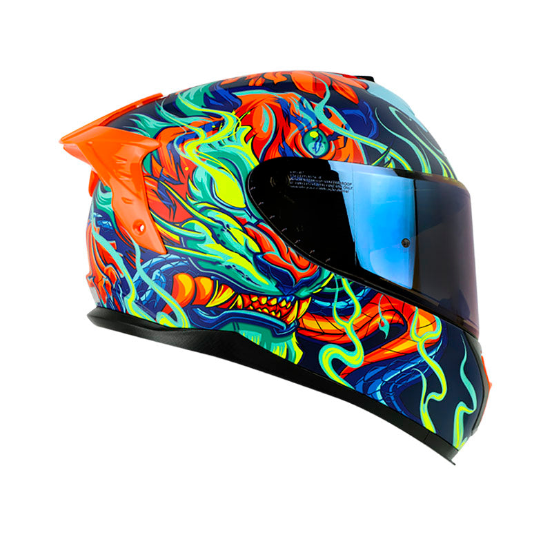 CASCO SHAFT SH-610EVO FIRE THUNDER MATE AZUL TURQUESA