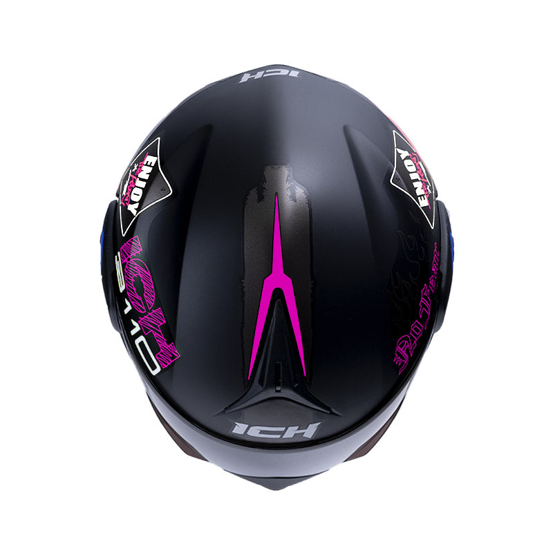 CASCO ICH ICH-3110DV RANDOM MATE NEGRO FUCSIA VISOR RD