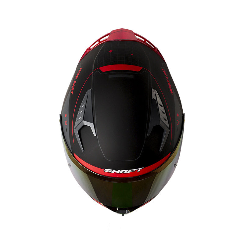 CASCO SHAFT SH-526SP SINNER MATE NEGRO ROJO VISOR IRIDIUM