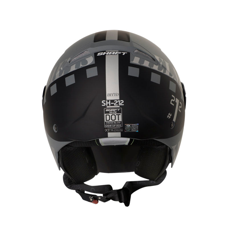 CASCO SHAFT SH-212 DITTO MATE GRIS OSCURO NEGRO IRIDIUM