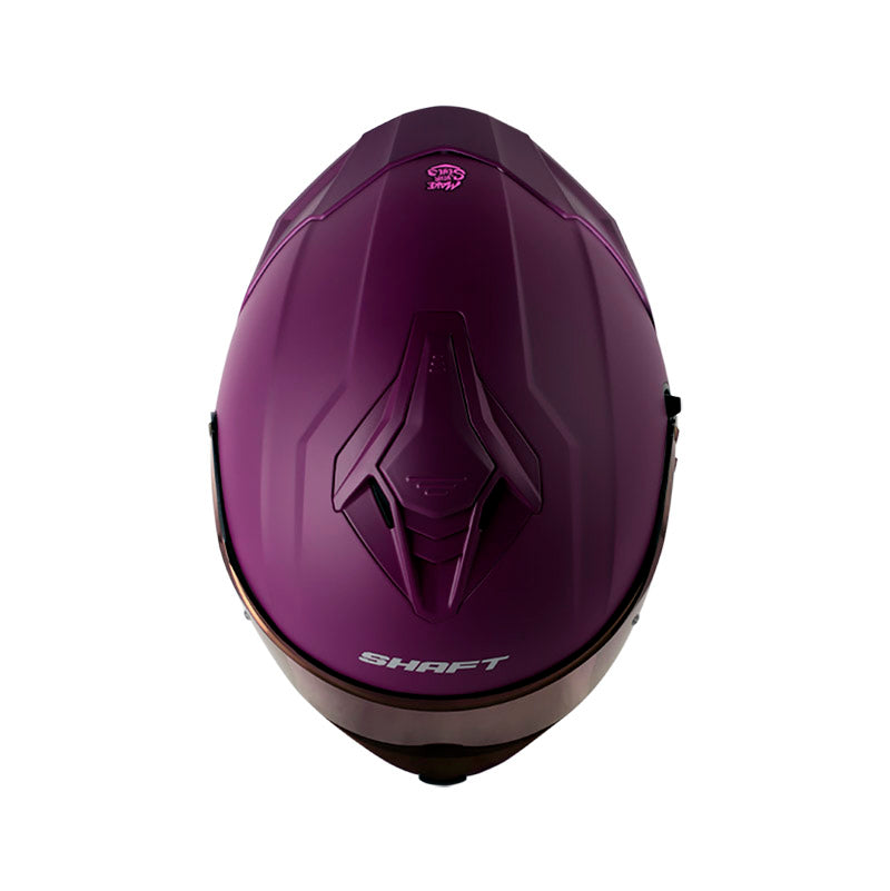 CASCO SHAFT SH-598GTR SOLID MATE MORADO FUCSIA VISOR IRIDIUM