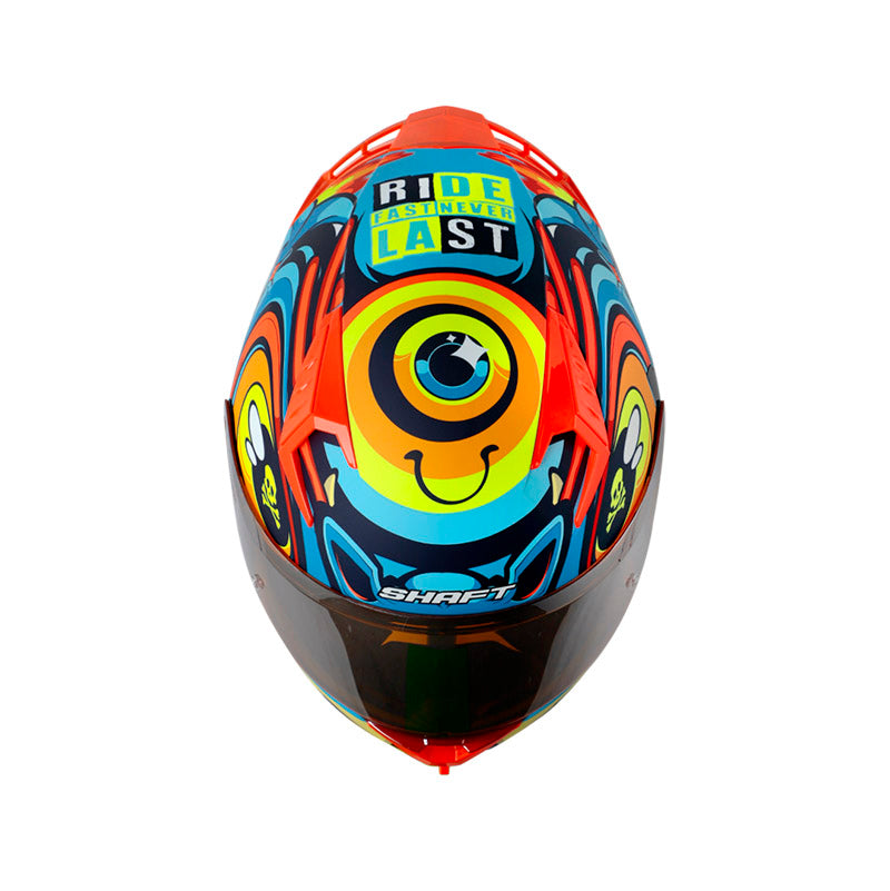 CASCO SHAFT SH-526SP EVO OJIBROU MATE AZUL AZUL IRIDIUM