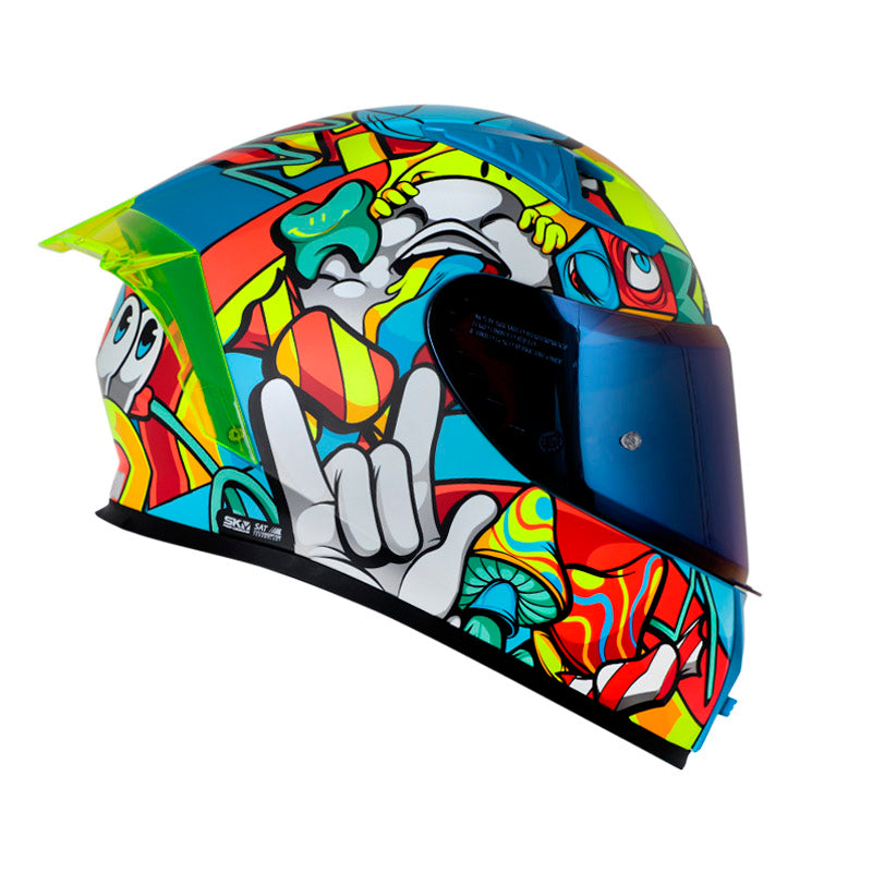 CASCO SHAFT SH-526SP EVO WEIRD MATE AZUL AZUL IRIDIUM