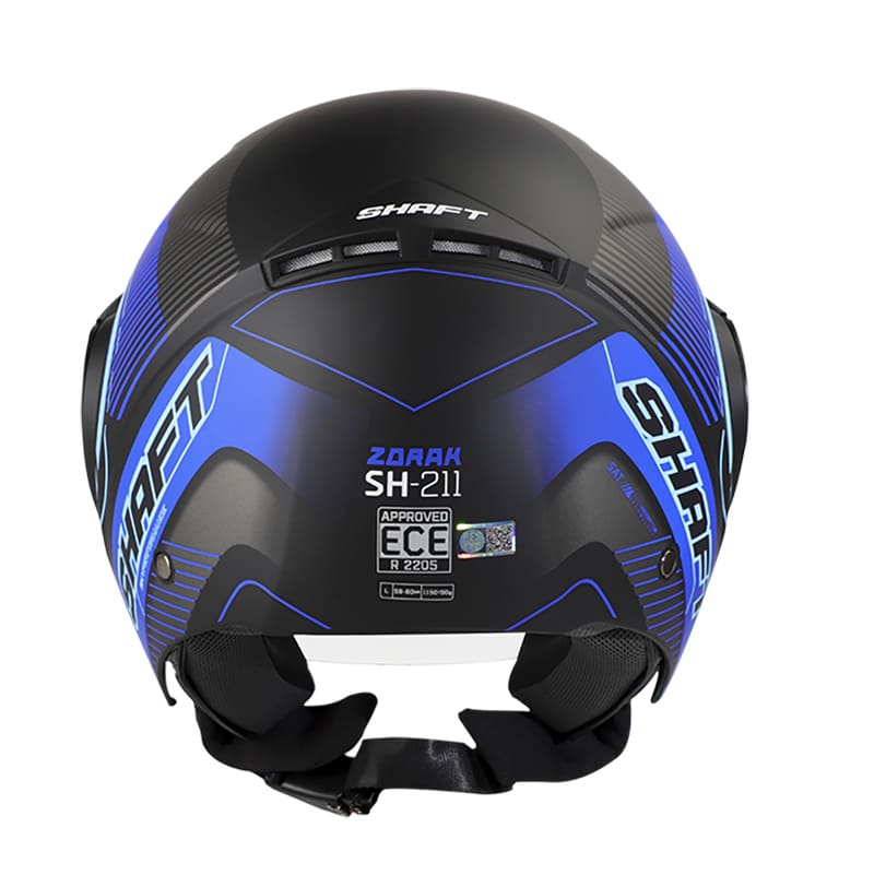 CASCO SHAFT SH-211 ZORAK MATE NEGRO AZUL