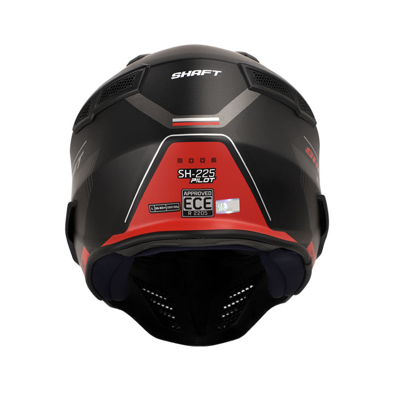 CASCO SHAFT SH-225 BOOM MATE NEGRO ROJO