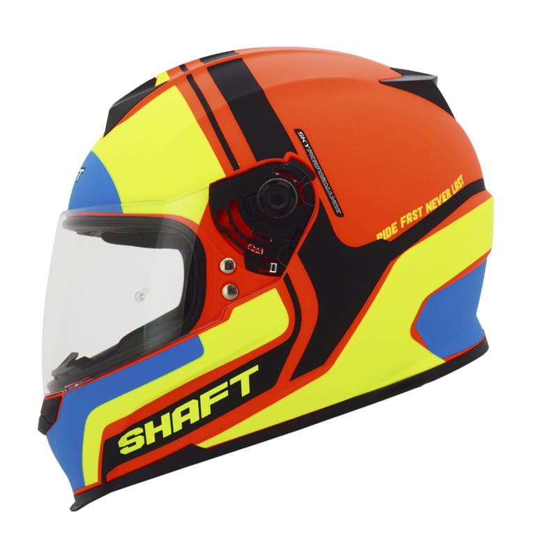 CASCO SHAFT SH-502 BLOCKING MATE NARANJA NEON AMARILLO NEON