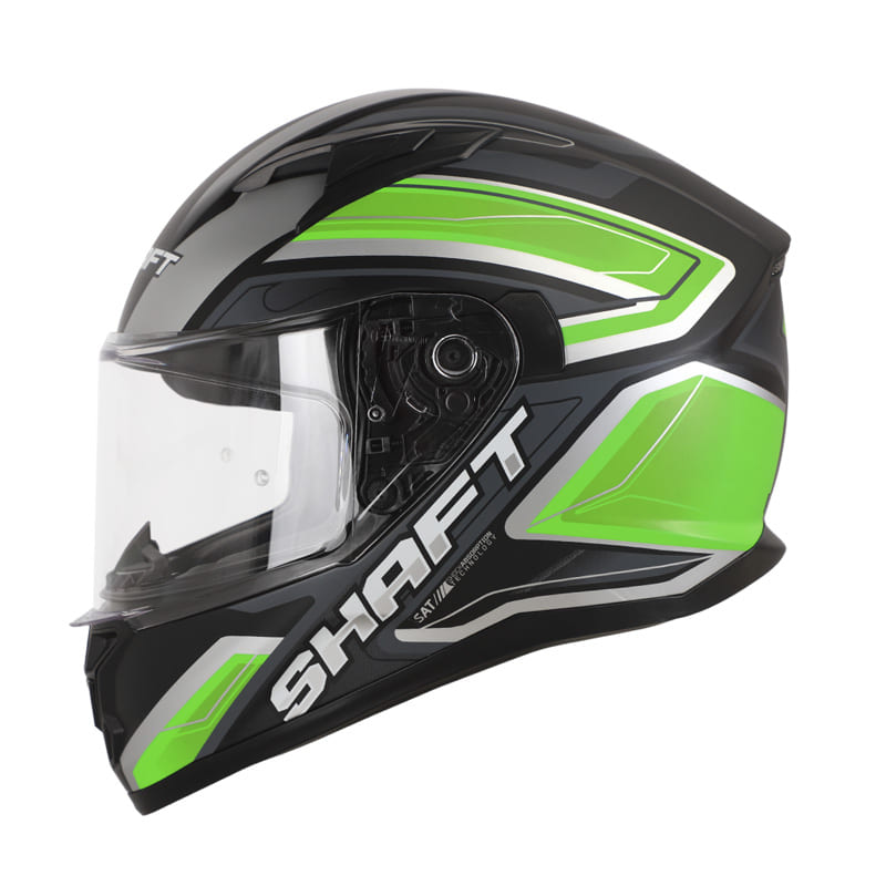 CASCO SHAFT SH-522 SCRAPY MATE NEGRO VERDE NEON
