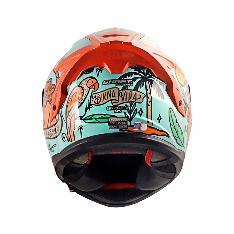 CASCO SHAFT SH-610DV PRO LA BUENA VIDA VERDE CLARO VERDE