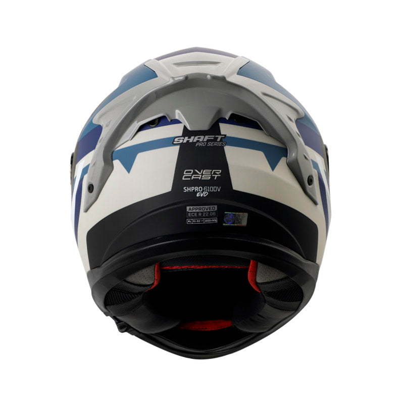 CASCO SHAFT SH-610DV PRO OVERCAST MATE AZUL OSCURO GRIS