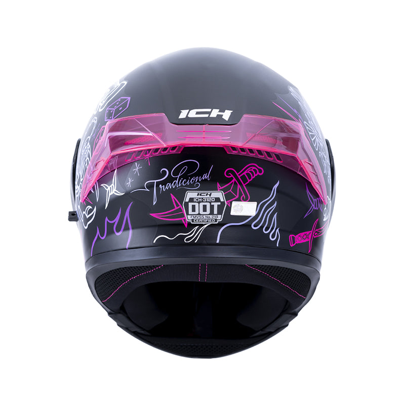 CASCO ICH ICH-3120DV TRADICIONAL NEGRO LILA