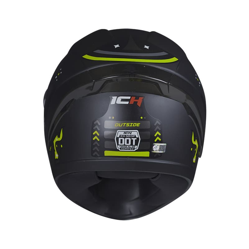 CASCO ICH ICH-501SP OUTSIDE MATE NEGRO AMARILLO NEON