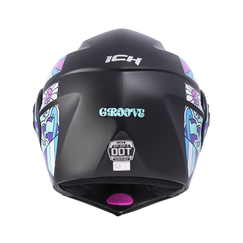 CASCO ICH ICH-3110S GROOVE MATE NEGRO TURQUESA