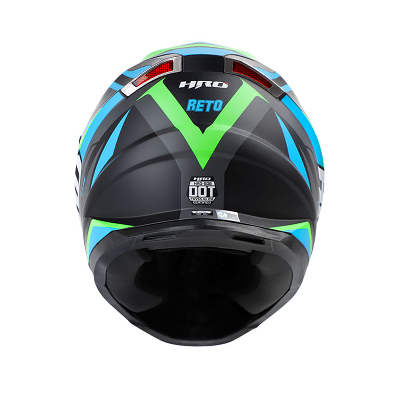 CASCO HRO HRO-508 RETO MATE NEGRO AZUL