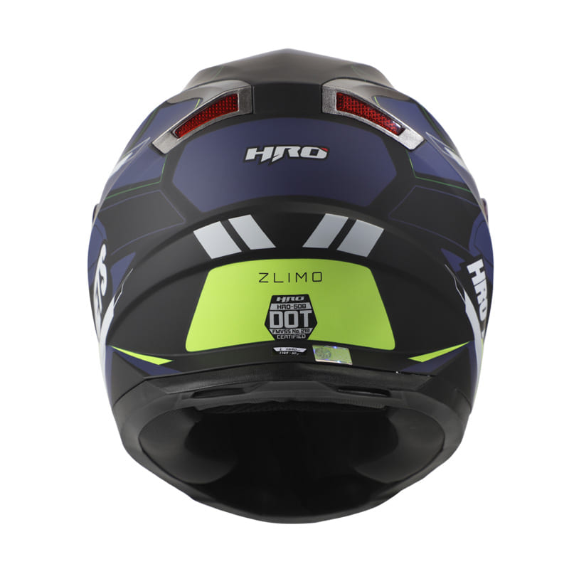 CASCO HRO HRO-508 ZLIMO MATE NEGRO AMARILLO NEON