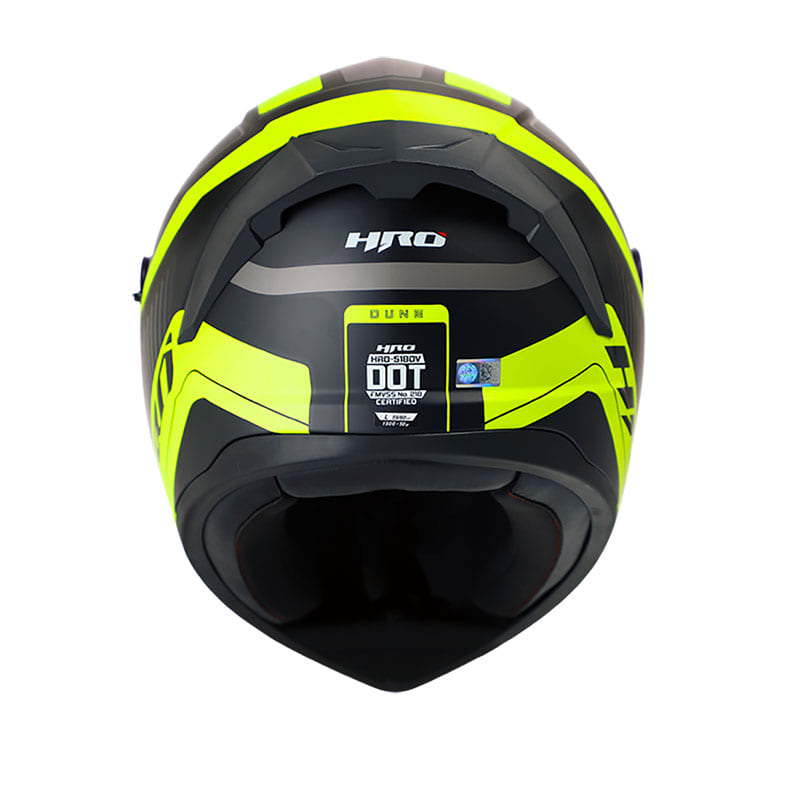 CASCO HRO HRO-518DV DUNE MATE NEGRO AMARILLO NEON