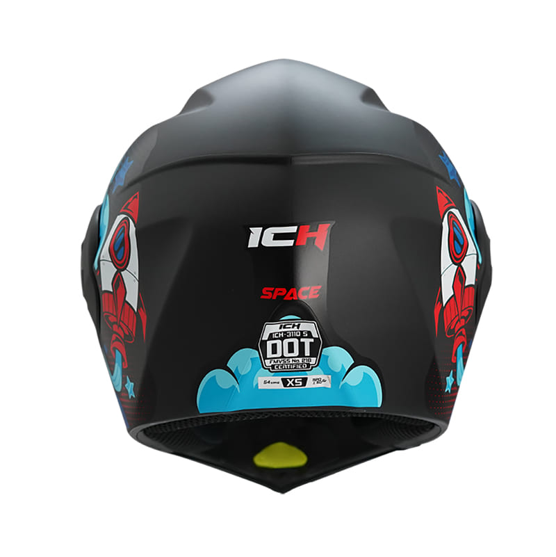 CASCO ICH ICH-3110S SPACE MATE NEGRO ROJO