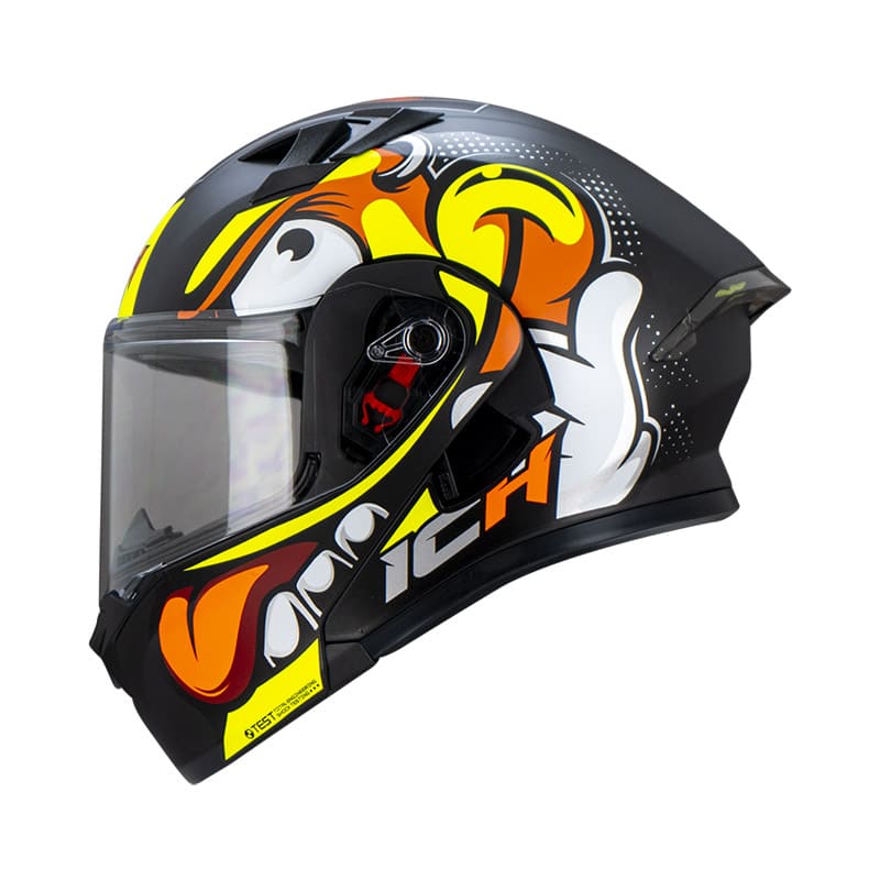 CASCO ICH ICH-3120DV NICE MATE NEGRO AMARILLO NEON
