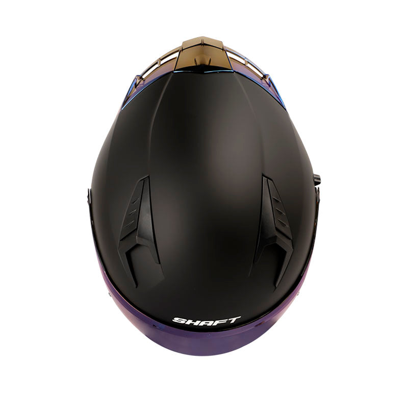 CASCO SHAFT SH-226SP SOLID MATE NEGRO NEGRO VISOR IRIDIUM