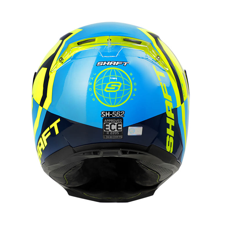 CASCO SHAFT SH-562 GLOBAL AZUL AMARILLO NEON