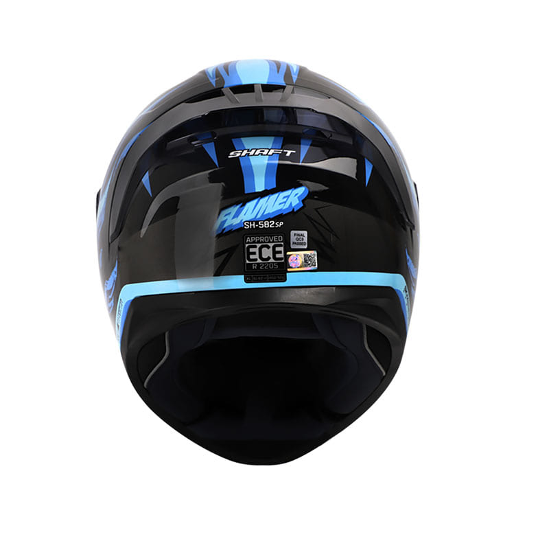 CASCO SHAFT SH-582SP FLAMER NEGRO AZUL