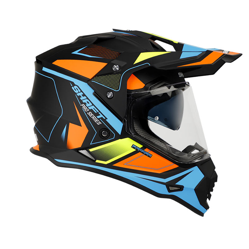 CASCO SHAFT SH-MX370DV PRO BEAT MATE NEGRO AZUL