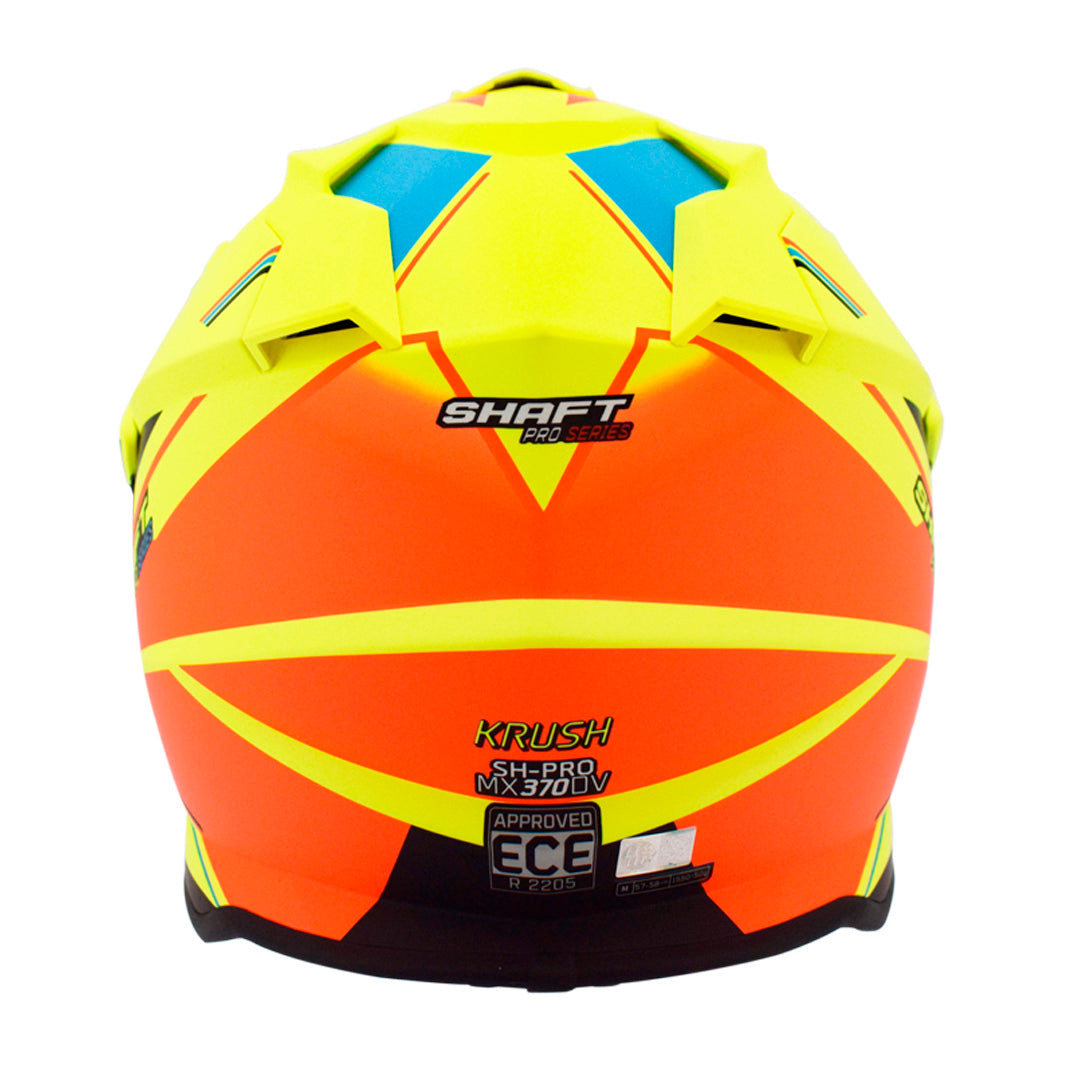 CASCO SHAFT SH-MX370DV PRO KRUSH MATE AMARILLO NEON NARANJA