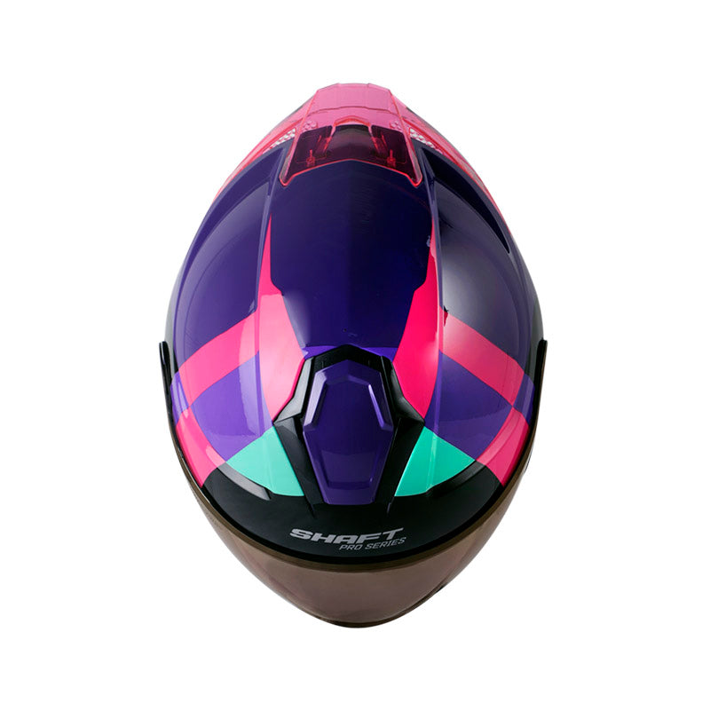 CASCO SHAFT SH-240DV PRO TRAMER MORADO FUCSIA VISOR IRIDIUM