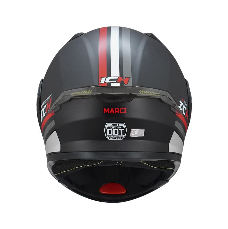 CASCO ICH ICH-3120DV MARCI MATE NEGRO ROJO
