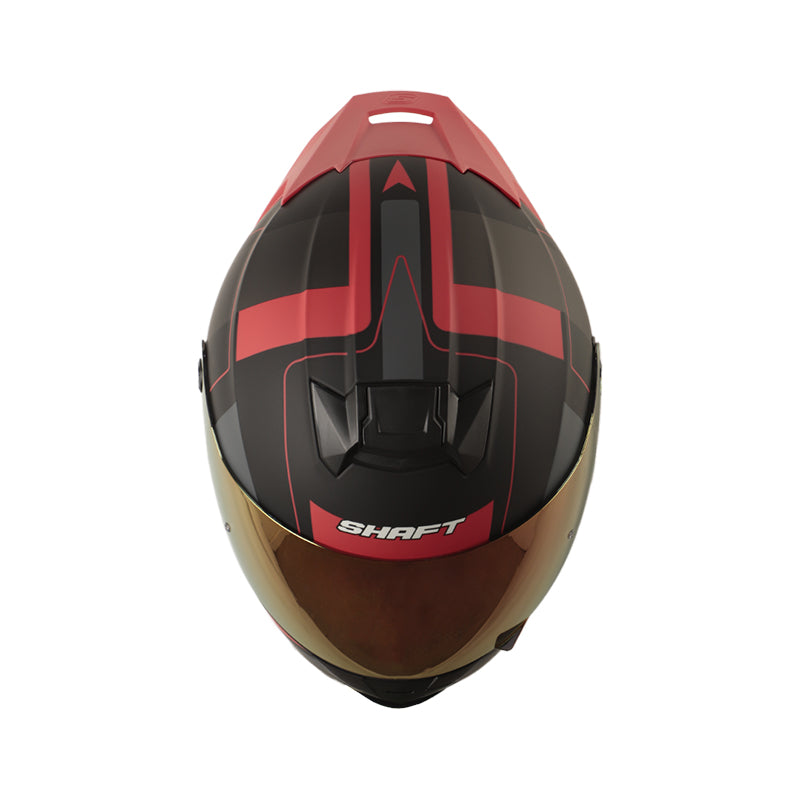 CASCO SHAFT SH-502SP CRACK MATE NEGRO ROJO