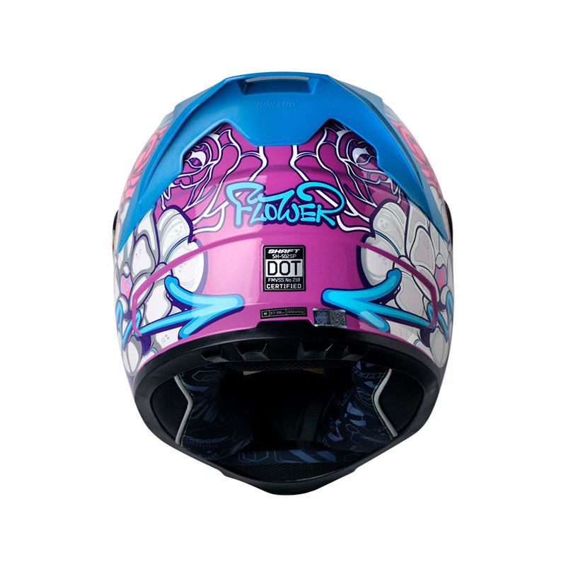CASCO SHAFT SH-502 FLOWER MORADO AZUL CANDY IRIDIUM