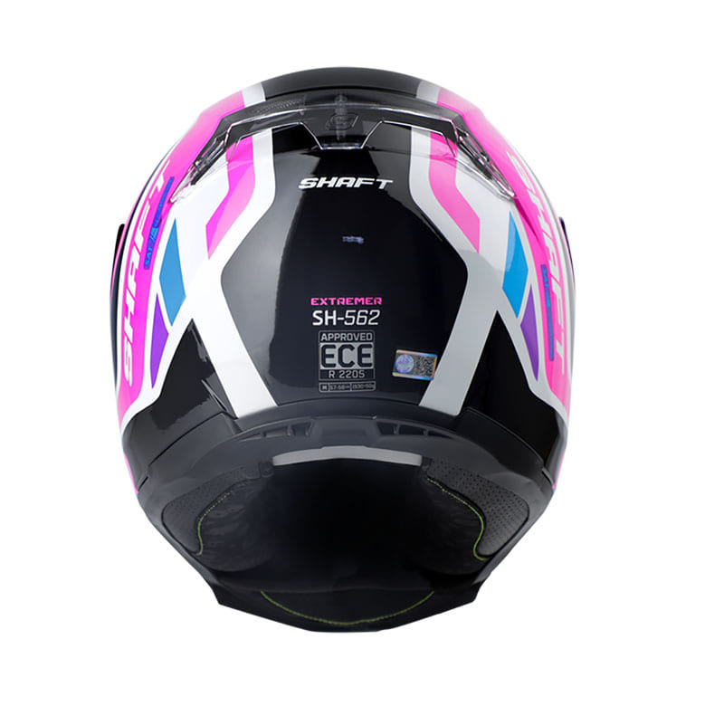 CASCO SHAFT SH-562 EXTREMER BLANCO FUCSIA NEON