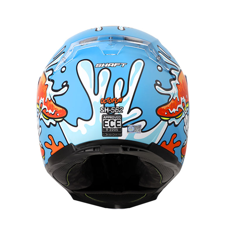 CASCO SHAFT SH-562 OCTOFUN MATE AZUL NARANJA NEON