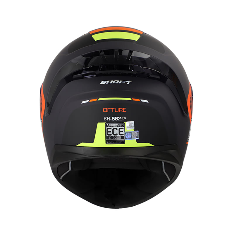 CASCO SHAFT SH-582SP OFTURE MATE NEGRO NARANJA NEON