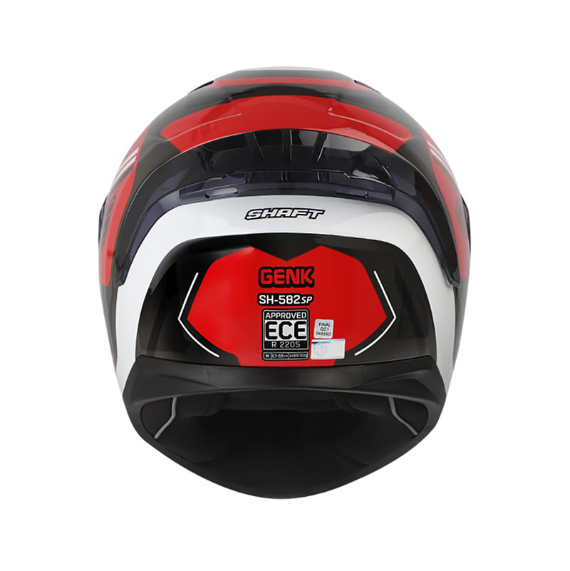 CASCO SHAFT SH-582SP GENK NEGRO ROJO