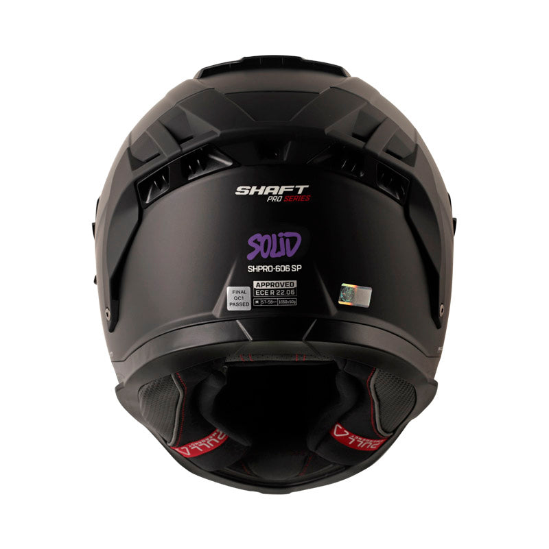 CASCO SHAFT SH-606SP PRO SOLID MATE NEGRO MORADO VISOR REVO