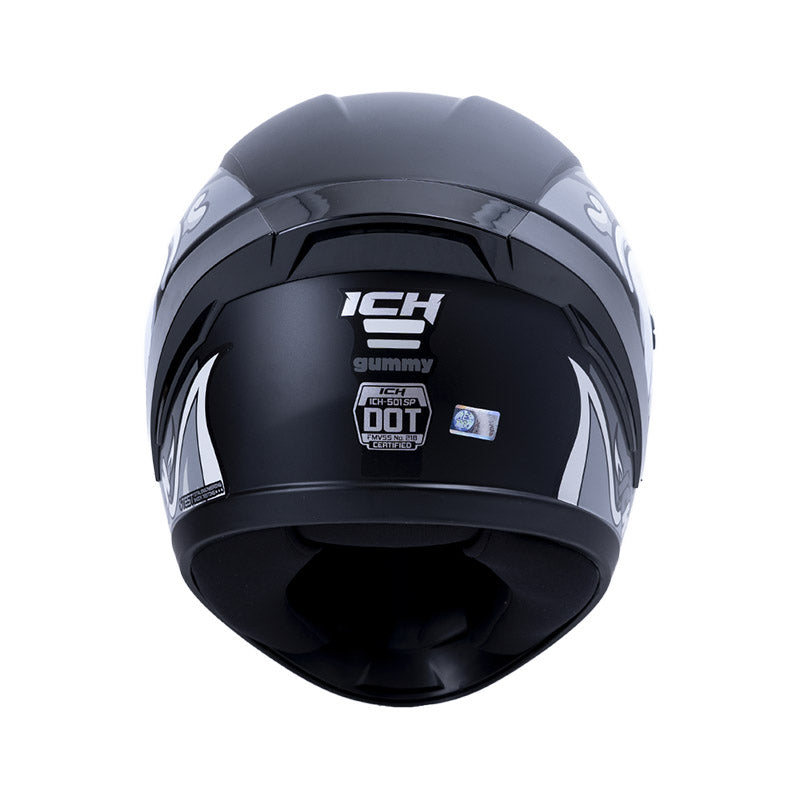 CASCO ICH ICH-501SP GUMMY MATE NEGRO GRIS VISOR HUMO