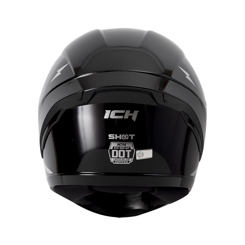 CASCO ICH ICH-501SP SHOT NEGRO PLATA HUMO